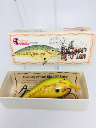 Vintage Cotton Cordell Fred C Young Big O Limited Edition - 3 1/2” Fishing Lure