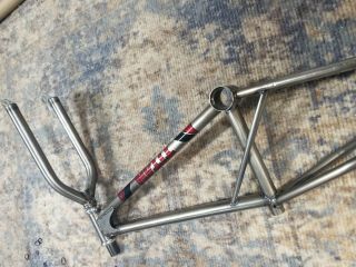 80 ' s TITAN BMX Junior frame/forks/headset/ titanium Old school Vintage rare 2