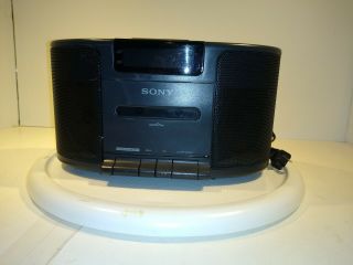 Sony Dream Machine AM/FM Stereo Digital Alarm Clock Radio W/ Cassette ICF - CS650 2