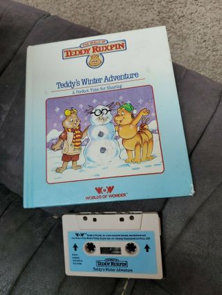 Vintage Teddy Ruxpin Book And Cassette Tape " Teddy 