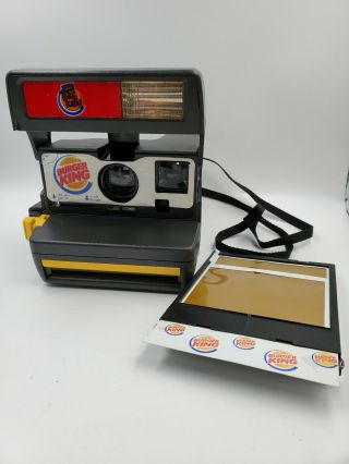 Rare Vintage Burger King Polaroid 600 Camera Film Htf