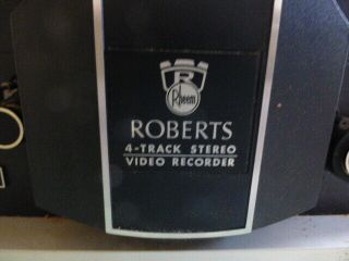 Roberts model 1000 combo video & stereo tape recorder Rare Rheem powers up 2