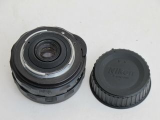 RARE Nikon mount Fish - eye - Takumar 17mm f:4 Pentax Asahi fisheye lens with caps 3