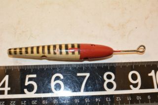 Old Early Wooden Gar Minnow Lure Bait Unknown Paint Stick Florida?