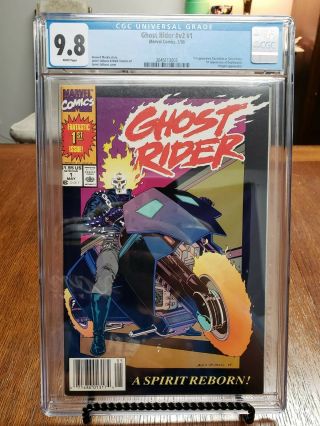 Ghost Rider V 2 1 Cgc 9.  8 Newstand Wow Rare