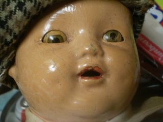 Antique composition / cloth boy doll 17 inch 3