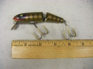Vintage Wooden Paw Paw Floating Lure Minnow Bait