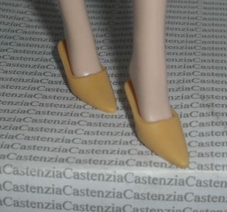 Shoes Barbie Doll Princess Of Holland Yellow Slip On Low Heel Shoes Accessory