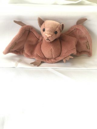 Ty Beanie Baby " Batty " Brown 1996 With Tag Rare Retired