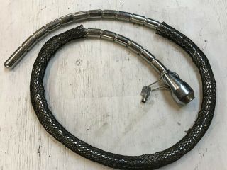 Rare Cobra Link Motorcycle Chain Lock - - 5 Feet With One Key