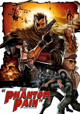 203 Metal Gear Solid - Snake Rising V The Phantom Pain Game 24 " X34 " Poster