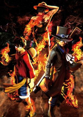 200 One Piece - Ace Op Monkey D Luffy Fighting Japan Anime 24 " X34 " Poster