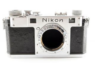 Rare Nikon S 35mm Rangefinder Film Camera Body w/case from Japan 2