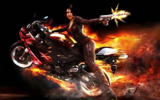 071 Resident Evil - Ada Wong Biohazard Zombie Shoot Tv Game 38 " X24 " Poster