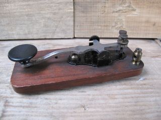 JH Bunnell Telegraph Key Rare Historic Morse Code Key 2