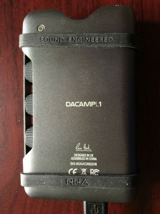 Rare RHA DACAMP L1 (384kHz PCM - DSD 256,  IOS Compatible),  2 RHA Headphones 3