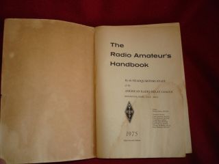 Vintage1975 ARRL The Radio Amateur ' s Handbook 52nd Edition 2