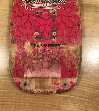 Rare Vintage Powell Peralta Kevin Harris Freestyle skateboard deck PINK 2