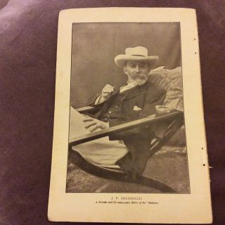 Antique Book Print - J.  F.  Archibald - Founder & Editor Of The Bulletin - 1907