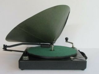 RARE POLLY PORTABLE Small PORTABLE 78 RPM PHONOGRAPH GRAMOPHONE RECORD PLAYER 2