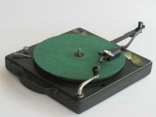 RARE POLLY PORTABLE Small PORTABLE 78 RPM PHONOGRAPH GRAMOPHONE RECORD PLAYER 3