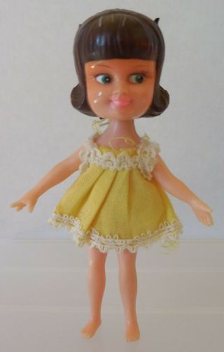 Vintage Dolly Darlings Ko/miss Merry Hong Kong 1966 Mindy Bedtime 4.  25 " Doll
