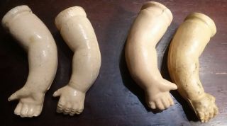 Doll Parts Set Arms & Hands Vintage For Repair Plus Extra