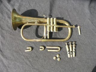 Rare French Flugelhorn By Couesnon Paris - Made In 1920 - It Plays