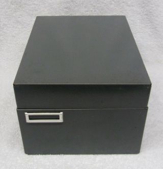 Vintage STEELMASTER Office Equipment GRAY Steel FILE BOX Card Cabinet No 946 USA 3