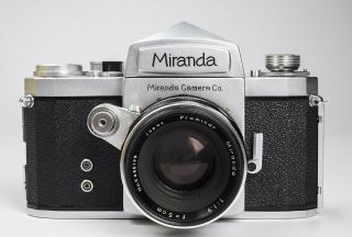 $1 Nr Rare Vintage 1959 Miranda C Slr Reflex Camera Near W/ Orig.  5cm Lens
