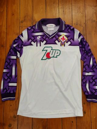 Fiorentina Ultra Rare Banned Swastika Football Away Shirt 1992 1993