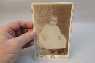 Vintage Antique Photo Cards Cabinet Card Baby Infant Child Faribault Minnesota