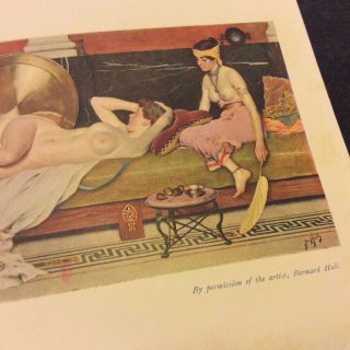 Antique Book Print - Sleep - Bernard Hall - 1907 3