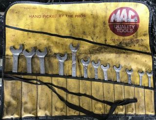 Rare Mac Tools 12pc Flare Nut / Speed Metric Wrench Set 8mm - 19mm
