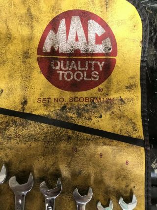 RARE Mac Tools 12pc Flare Nut / Speed Metric Wrench Set 8MM - 19MM 3