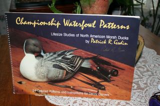 Rare 1st Edition Signed Championship Waterfowl Patterns Decoy Duck Carving Book