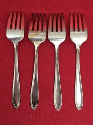 Set of 4 - National Silver Co.  Silverplate 