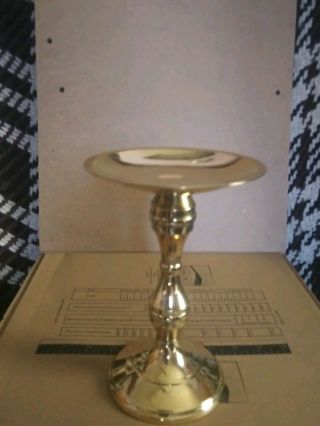 Solid Brass Vintage Candle Pillar Holder
