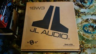 Jl Audio 18w3 - D4 18 " Dual 4 - Ohm Subwoofer.  Rare Old School Subwoofer.