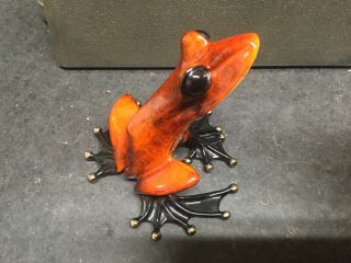 Rare Tim Cotterill Frogman Bronze Frog Bashful