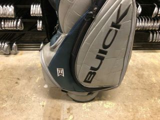 RARE Limited Edition TIGER WOODS BUICK STAFF BAG Silver & Blue NIKE TW DISPLAY 3
