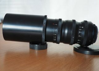 Very Rare Cine Lens Kmz Jupiter - 21t (4/200 Mm) M42,  15 Blades