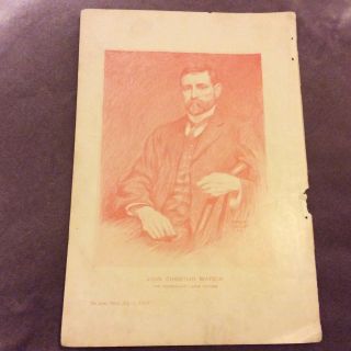 Antique Book Print - John Christian Watson - Australian Labor Leader - 1907