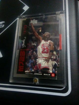 Rare Michael Jordan 1998 - 99 Ud Mj23 Silver Die - Cut 19/23