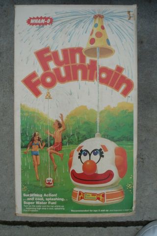 1978 Rare Wham - O Fun Fountain Clown Hat Sprinkler Whamo Wamo Summer Floating Hat