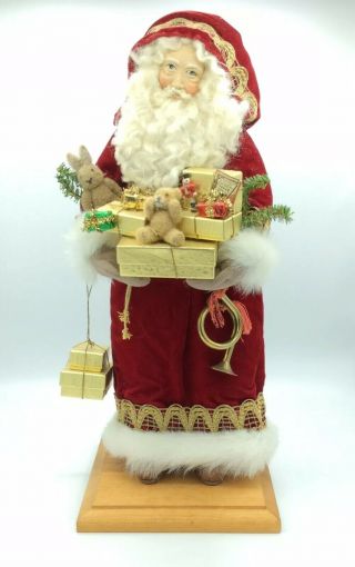 Lynn Haney 1991 “victorian Father Christmas” Figure 18” Rare Find Signed