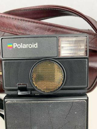 RARE Vintage Polaroid SLR 680 SE Camera W/ Flash Perfect Includes Case 3