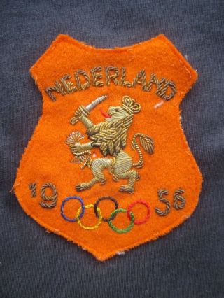Extremely Rare Melbourne Olympic Games 1956 Dutch Team Patch