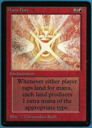 Mana Flare Beta Spld Red Rare Magic The Gathering Mtg Card (id 48966) Abugames