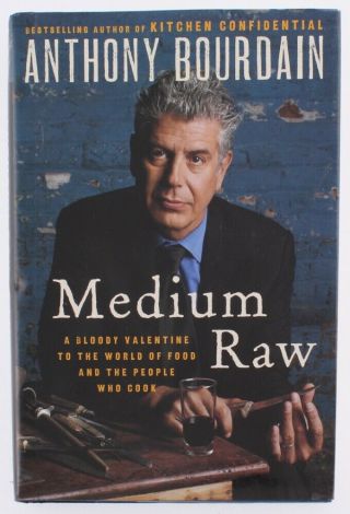 Rare Anthony Bourdain One Of A Kind Hardcover Signed Book W/ Profanity.  W/ Photo